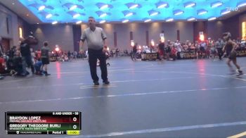 58 lbs Quarterfinal - Braydon Lopez, Proving Grounds Wrestling vs Gregory Theodore Burleson, Wyandotte Youth Wrestling