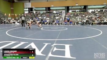 126 lbs Quarterfinals (8 Team) - Jaxon Grigsby, SAND SPRINGS vs Stockton Allen, STILLWATER