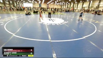 68 lbs Rd# 9- 2:15pm Saturday Final Pool - Ian Weber, Great Neck WC National Team vs Barrett Legge, Mile High