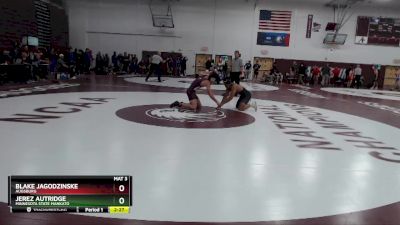 157 lbs Quarterfinal - Blake Jagodzinske, Augsburg vs Jerez Autridge, Minnesota State Mankato