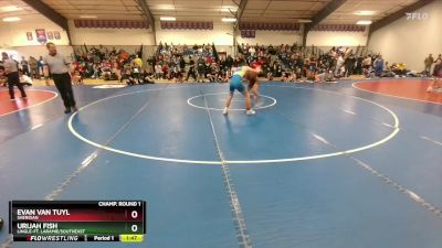 126A Champ. Round 1 - Evan Van Tuyl, Sheridan vs Urijah Fish, Lingle-Ft. Laramie/Southeast