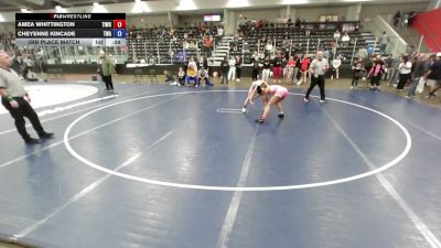 110 lbs 3rd Place Match - Amea Whittington, Team Idaho Wrestling Club vs Cheyenne Kincade, Thoroughbred Wrestling Academy