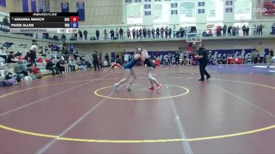 160 lbs Quarterfinal - Arianna Mauch, Umpqua Community College vs Paige Allen, Eastern Oregon University