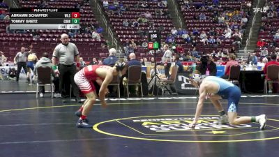 121 lbs First Round - Abramm Schaffer, Wilson vs Tommy Gretz, Connellsville