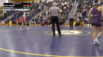 130 lbs Final - Haley Smarsh, Moon vs Saphia Davis, Plum