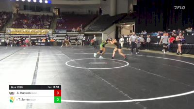 136 lbs Round Of 16 - Anja Hansen, Ottawa - Arizona (W) vs Tru Jones, Xavier Of Louisiana (W)