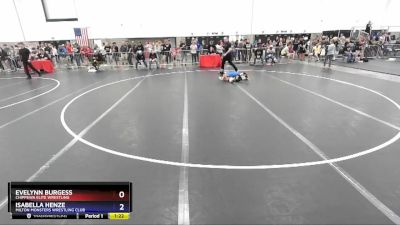 62 lbs Round 3 - Evelynn Burgess, Chippewa Elite Wrestling vs Isabella Henze, Milton Monsters Wrestling Club