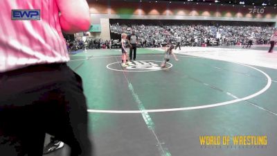 64 lbs Consi Of 16 #1 - Luke Mascoto, FLOW Academy vs Hudson Weaver, Gold Rush Wrestling Academy