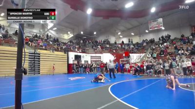 100 lbs Champ. Round 1 - Spencer Martin, Kokomo vs Guiselle Doroteo, Lafayette Jeff