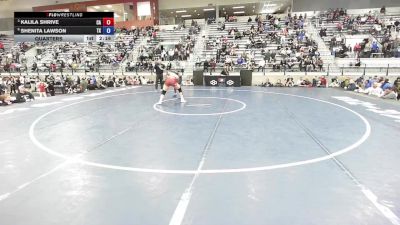 U23 Women - 76 lbs Quarters - Kalila Shrive, CA vs Shenita Lawson, TX