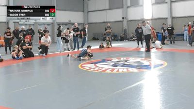 53 lbs Quarters - Nathan Jennings, Buzzsaw Wrestling Club vs Jacob Byer, Cowboy Mat Club