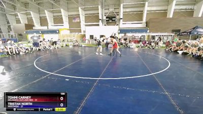 138 lbs Placement Matches (8 Team) - Tohmi Carney, Oklahoma Outlaws Red vs Tristan North, Wisconsin