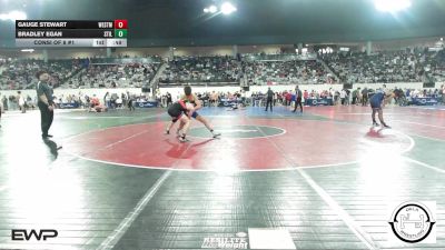 113 lbs Consi Of 8 #1 - Gauge Stewart, Westmoore Wresting vs Bradley Egan, Stillwater Wrestling