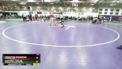 141 lbs 1st Place Match - Hartwell Taylor, University Of Saint Mary (KS) vs Creighton Baughman, Concordia (Neb.)