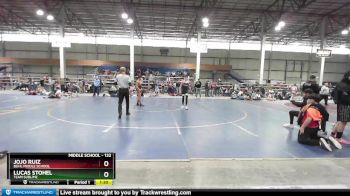 132 lbs Quarterfinal - Lucas Stohel, Team Sublime vs Jojo Ruiz, Buhl Middle School