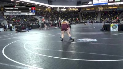 180 lbs Champ. Round 1 - Isabella Phillips, Gannon University vs Lindsay Laws, Lock Haven University