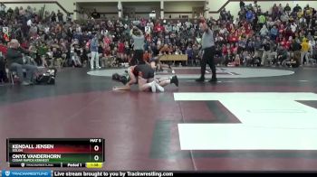 161 lbs 1st Place Match - Kendall Jensen, Solon vs Onyx Vanderhorn, Cedar Rapids Kennedy