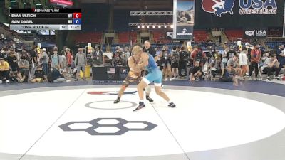 132 lbs Cons. Rd Of 64 - Evan Ulrich, West Virginia vs Sam Dagel, Minnesota