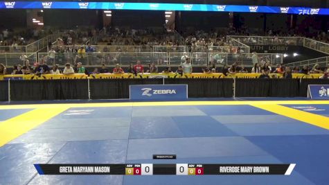 Greta Maryann Mason vs Riverose Mary Brown 2025 Pan Kids Jiu-Jitsu IBJJF Championship