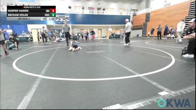 64-67 lbs Rr Rnd 4 - Harper Harris, Shelton Wrestling Academy vs Beckam Kolar, Choctaw Ironman