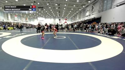 126 lbs Champ. Round 1 - Amelia Macaulay, Irondequoit Eagles Wrestling Club vs Tayah Beach, SVEC Eagles