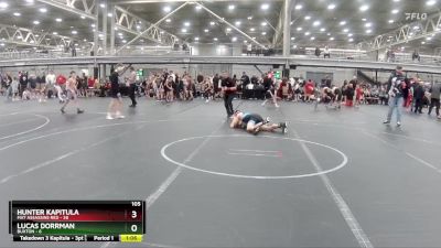 105 lbs Round 2 (4 Team) - Hunter Kapitula, Mat Assassins Red vs Lucas Dorrman, Buxton