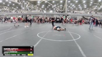 105 lbs Round 2 (4 Team) - Hunter Kapitula, Mat Assassins Red vs Lucas Dorrman, Buxton