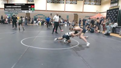 110 lbs 3rd Place Match - Asher Comeforo, All I See Is Gold Academy vs Maximilian Truong, NOVA WC