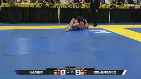 Verona Raphaela Pesce vs Marley Felipe 2026 Pan IBJJF Jiu-Jitsu No-Gi Championship