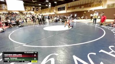 63 lbs Round 2 - Mathew Orellana, Hemet Youth Wrestling Club vs Hank Thomas, Temecula Valley Wrestling Club