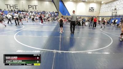 76 lbs Quarterfinal - Wyatt Sweitzer, Sanderson Wrestling Academy vs Kash Huber, Uintah Wrestling