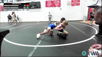 73 lbs Consi Of 4 - Wrayon Washingon, HBT Grapplers vs Sawyer Henderson, Tecumseh Youth Wrestling