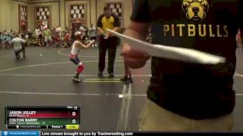 60 lbs Round 1 (6 Team) - Colton Barry, Steel Valley Renegades vs Jaxon Jolley, MI Pittbulls