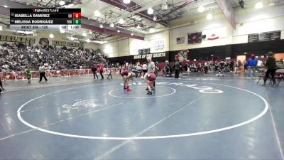 135 lbs Cons. Round 3 - Melissa Rodriguez, Fontana vs Isabella Ramirez, Granite Hills