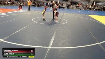 70 lbs Cons. Round 3 - Charles Dundas, Mankato West vs June Frislie, Greenbush