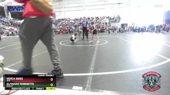 60 lbs Champ. Round 1 - Eliyanah Robinette, Bobcat vs Vivica Sides, WTC