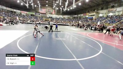 81 lbs Quarterfinal - Sawyer Roesch, Rise Above vs Nichalos Vigil, Hra