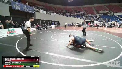 6A-285 lbs Cons. Round 5 - Gunner Jorgensen, Westview vs Brody Sahlfeld, Glencoe