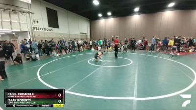 87-90 lbs Round 1 - Izaak Roberts, Texas Elite Wrestling Club vs Cabel Crisafulli, Warrior Trained Wrestling