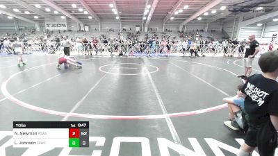 110 lbs Rr Rnd 3 - Nathan Newman, POWA vs Lucas Johnson, Camp Reynolds Wrestling Club