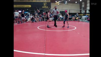 90 lbs Quarterfinals (8 Team) - Miley Oberg, MoWest Championship Wrestling vs Scout Eby, Indiana INFERNO BLACK