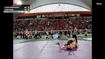 5A 150 lbs Cons. Round 1 - Izaak Armendarez, Minico vs Riley Hyde, Idaho Falls