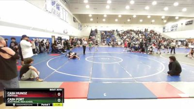 144 lbs Quarterfinal - Cash Port, Aliso Niguel High School vs Cash Munoz, Fortitude