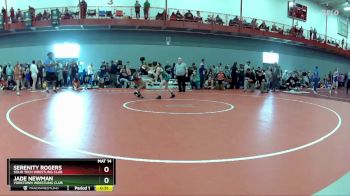 95 lbs Cons. Round 1 - Jade Newman, Yorktown Wrestling Club vs Serenity Rogers, Solid Tech Wrestling Club