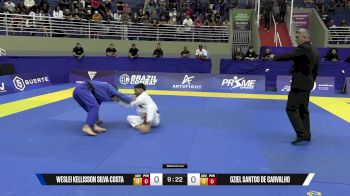 Oziel Santos De Carvalho vs Weslei Kellisson Silva Costa 2025 Brasileiro Jiu-Jitsu IBJJF