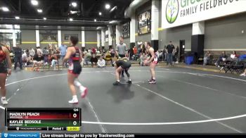 124 lbs Round 4 (6 Team) - Kaylee Bedsole, Doomsday vs Madilyn Peach, Wisconsin