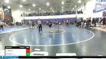 G 132 lbs Semifinal - Izzy Davis, Kellogg vs Madi Cook, Lake City
