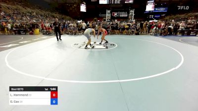 165 lbs Cons 64 #1 - Landon Hammond, CO vs Grady Cox, OR