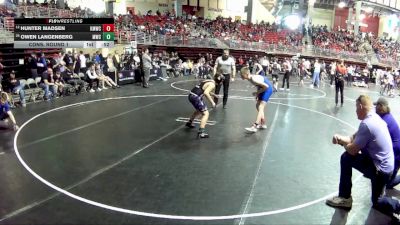 130 lbs Cons. Round 1 - Owen Langenberg, Milford Wrestling Club vs Hunter Madsen, Kearney MatCats Wrestling Club