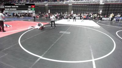 123 lbs Quarterfinal - Sydney Tarlow, Silverback WC vs Rilee Rohrer, Powell Wrestling Club